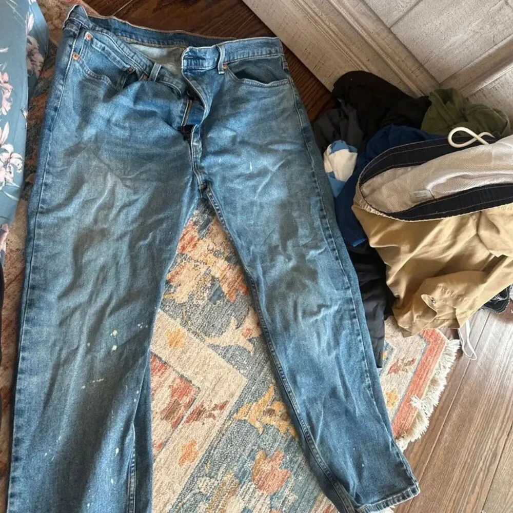 Levi's Jenns 505 size 36 / 29 Custom Paint Splatter Distressed